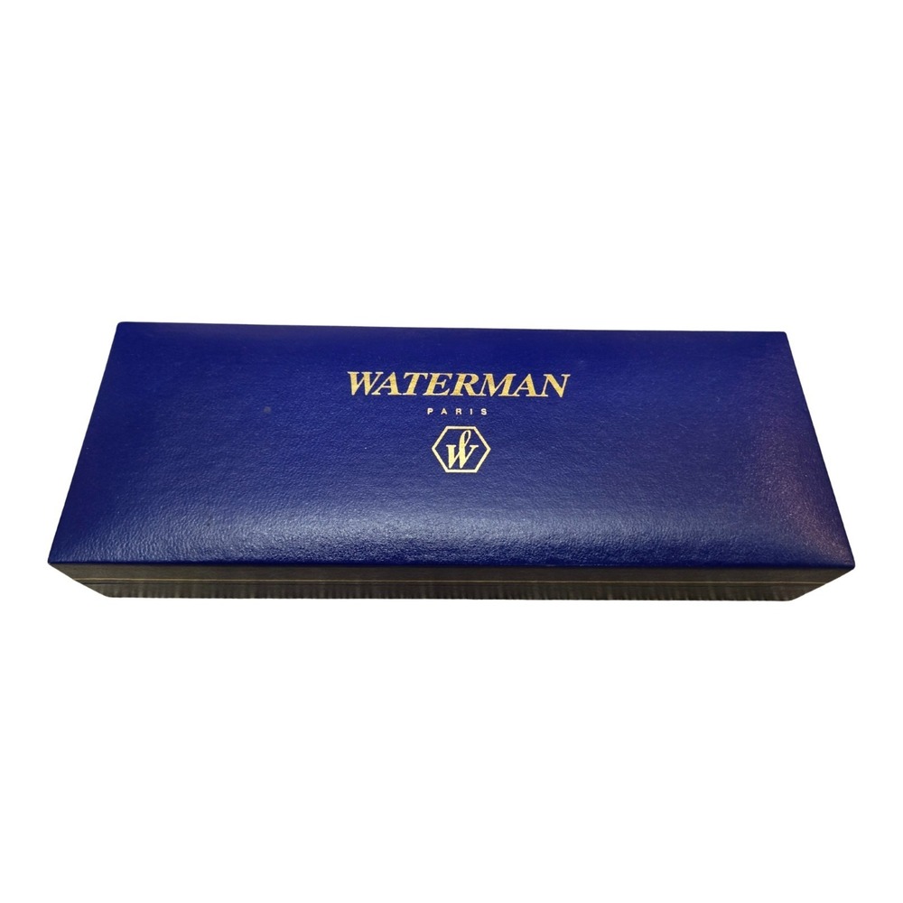 Vintage Waterman Paris Gold & Blue Marbled, Rollerball Pen New Mint Condition